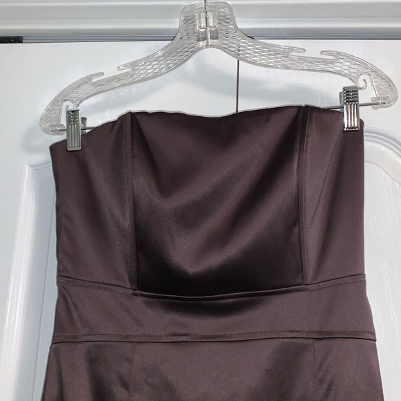 RW&CO strapless brown mini dress size 6 - Picture 7 of 11